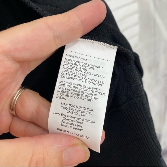 Perry Ellis Black Gray Full Zip Vest Motion Softshell Performance Jacket NEW - Picture 13 of 13